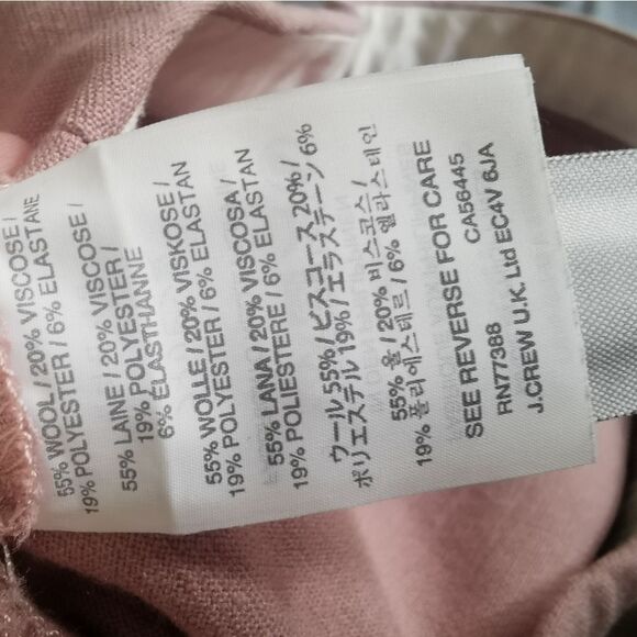 NWOT J Crew Martie wool pants size 0 - Picture 5 of 6